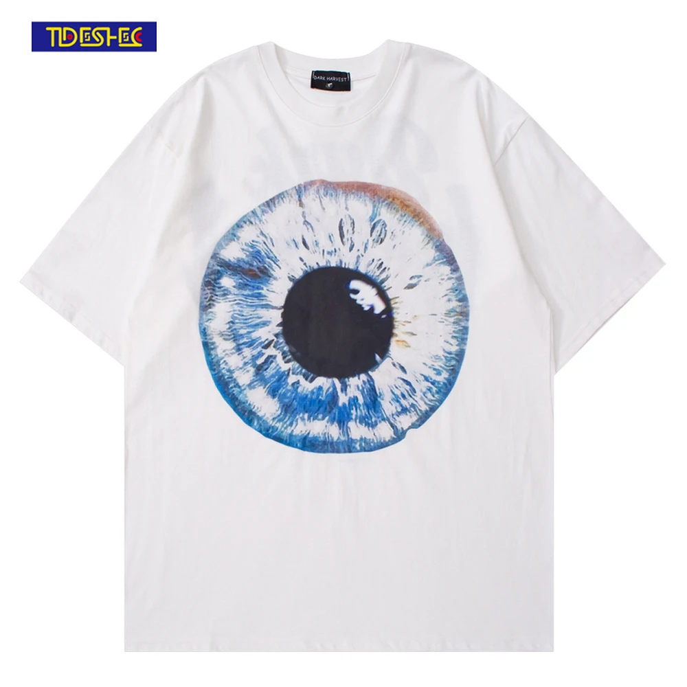 TIDESHEC Streetwear Men's Cotton Eyeball Print T-Shirt Hip-Hop Loose Oversized Harajuku T-Shirt 2022 Spring Summer Tee Top Mens
TIDESHEC Streetwear Men's Cotton Eyeball Print T-Shirt Hip-Hop Loose Oversized Harajuku T-Shirt 2022 Spring Summer Tee Top Mens
