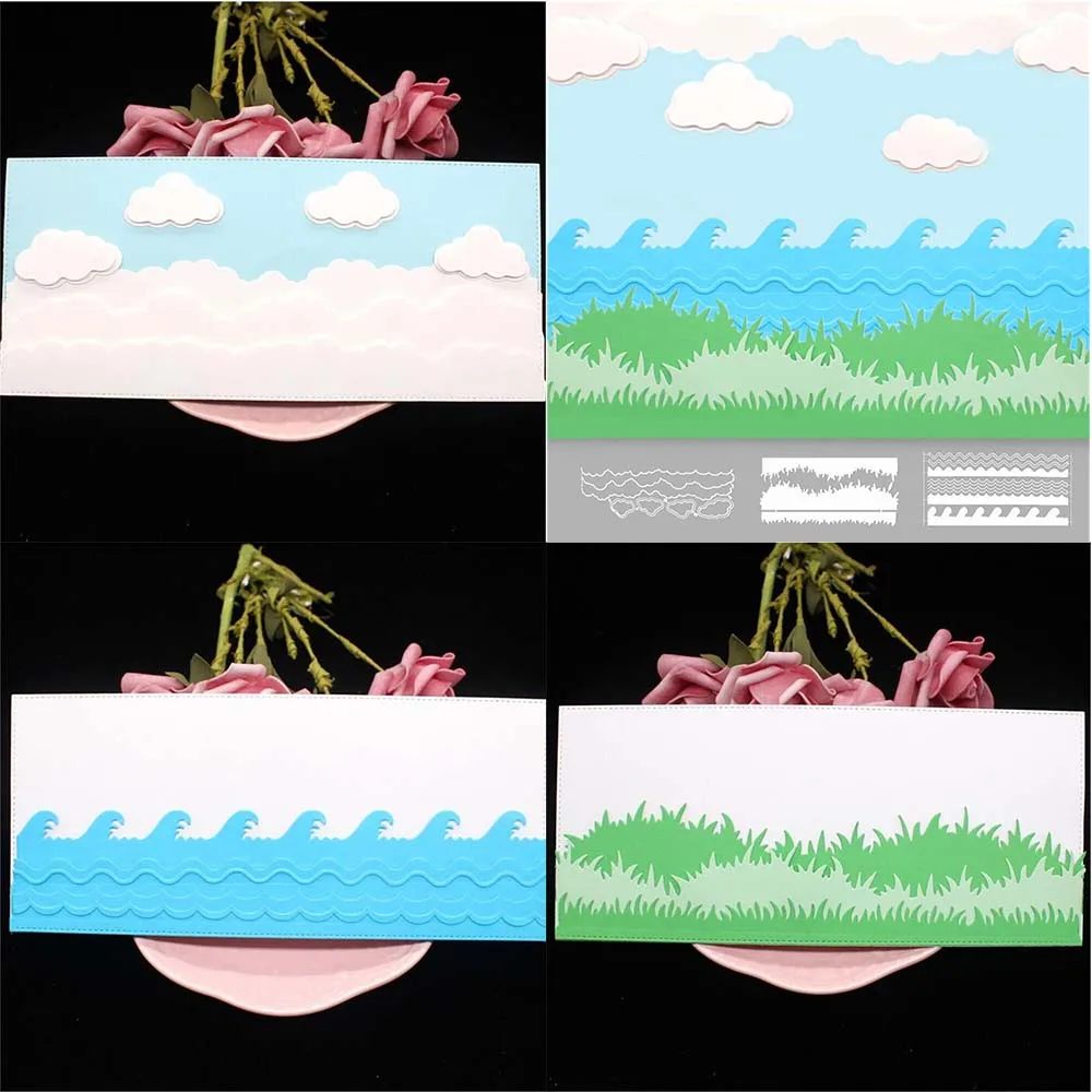 Grass & Cloud edge Border Metal Steel Cutting Dies Stencils for Making Scrapbooking DIY album Paper Cards Embossing Dies
Grass & Cloud edge Border Metal Steel Cutting Dies Stencils for Making Scrapbooking DIY album Paper Cards Embossing Dies