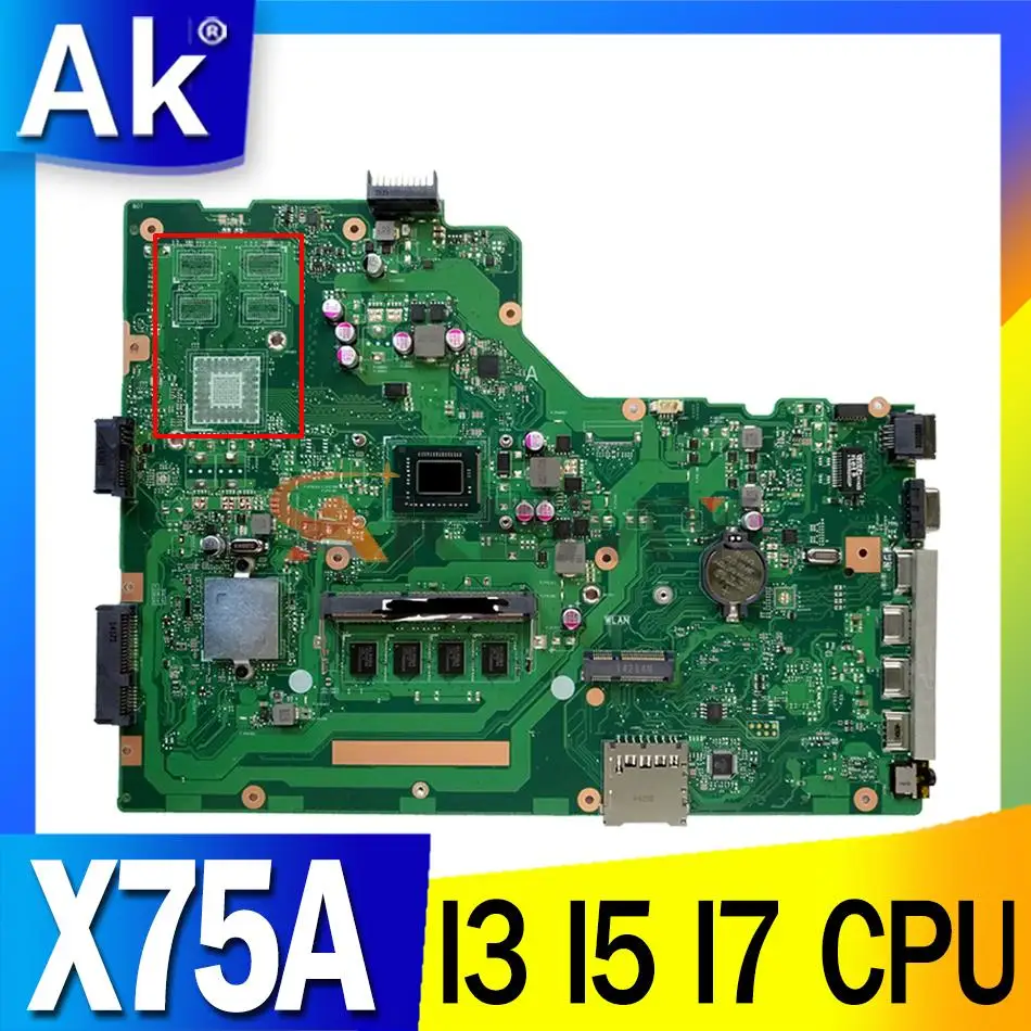 X75A Laptop Motherboard I3-2th Gen I5-2th Gen I7-2th Gen for ASUS X75A X75VD Notebook Motherboard Mainboard
X75A Laptop Motherboard I3-2th Gen I5-2th Gen I7-2th Gen for ASUS X75A X75VD Notebook Motherboard Mainboard