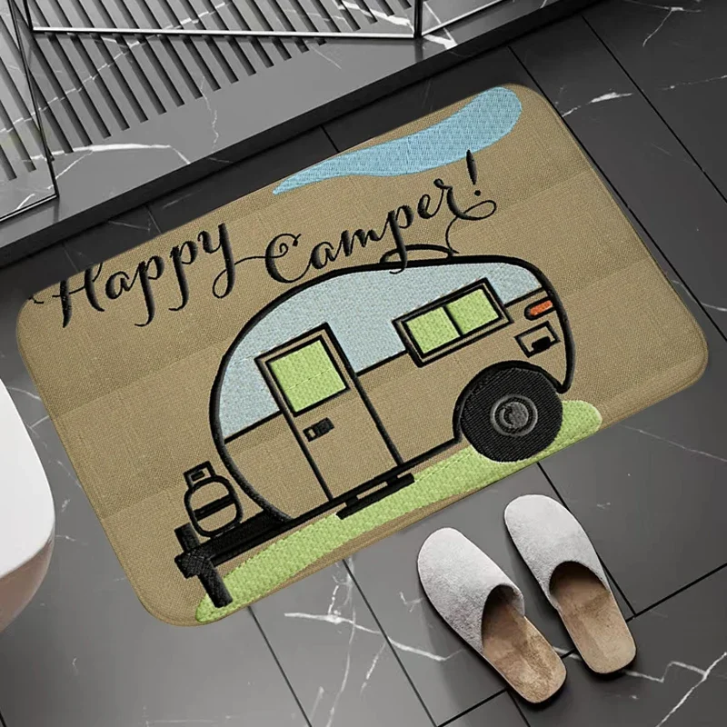 Нескользящий кухонный коврик Happy Campers 100% полиэстер
Нескользящий кухонный коврик Happy Campers 100% полиэстер