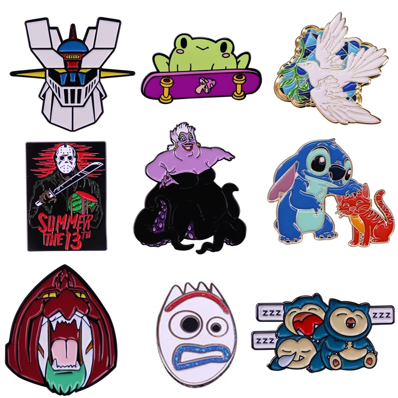 LB3116 Funny Octopus Enamel Pins Custom Cartoon Frog Brooches Lapel Pin Shirt Bag Funny Animal Badges Jewelry Gift Fans Friends
LB3116 Funny Octopus Enamel Pins Custom Cartoon Frog Brooches Lapel Pin Shirt Bag Funny Animal Badges Jewelry Gift Fans Friends