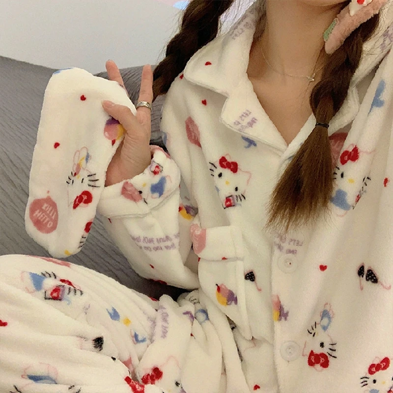 Women Print Warm Flannel Women Pyjamas Sets Thin Coral Velvet Long Sleeve Sleepwear Pajamas Set Fall Winter Pyjamas Sets
Women Print Warm Flannel Women Pyjamas Sets Thin Coral Velvet Long Sleeve Sleepwear Pajamas Set Fall Winter Pyjamas Sets