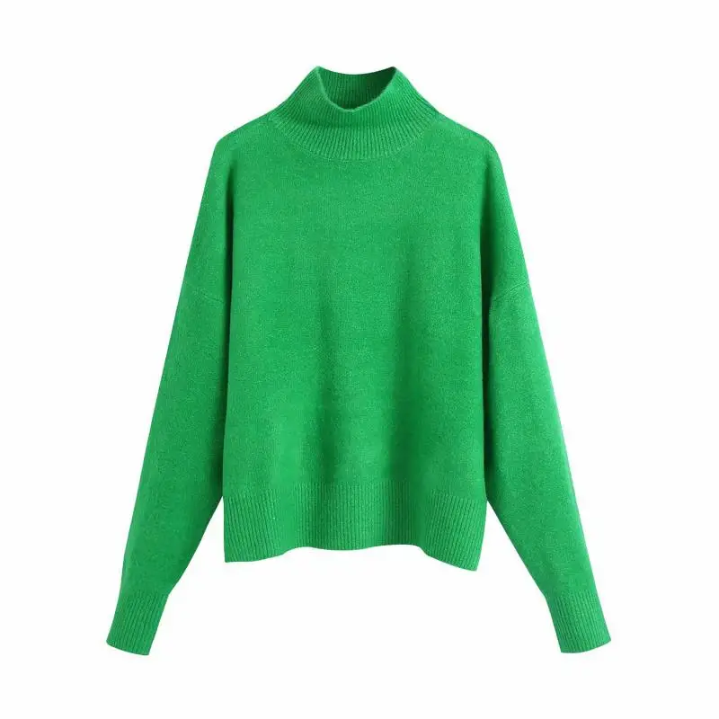 Women's Turtleneck Female Knitted Sweaters Pullover Women Fashion Solid Long Sleeves High Neck Knit Sweater Vintage Chic Tops
Women's Turtleneck Female Knitted Sweaters Pullover Women Fashion Solid Long Sleeves High Neck Knit Sweater Vintage Chic Tops