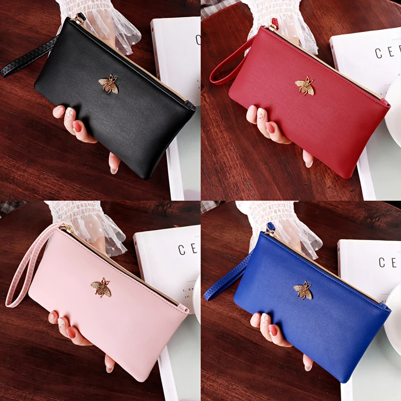 SABINAX Women Wallet Bee Clutch Good Quality Leather Zipper Long Wallet Wallet Ladies Wristlet Mobile Phone Bag Women Clothing
SABINAX Women Wallet Bee Clutch Good Quality Leather Zipper Long Wallet Wallet Ladies Wristlet Mobile Phone Bag Women Clothing