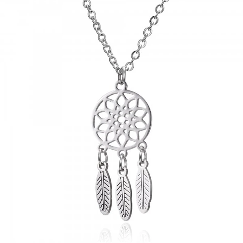 Stainless Steel Dream Catcher Pendant Necklaces For Woman Fashion Feather Elephant Cat Angel Choker Chain Necklace Jewerly Gifts
Stainless Steel Dream Catcher Pendant Necklaces For Woman Fashion Feather Elephant Cat Angel Choker Chain Necklace Jewerly Gifts