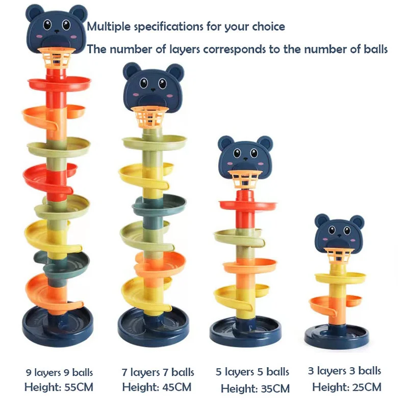 Baby Toys Rolling Ball Pile Tower Early Educational Toy For Babies Rotating Track Educational Baby Gift Stacking Toy For Kids
Baby Toys Rolling Ball Pile Tower Early Educational Toy For Babies Rotating Track Educational Baby Gift Stacking Toy For Kids