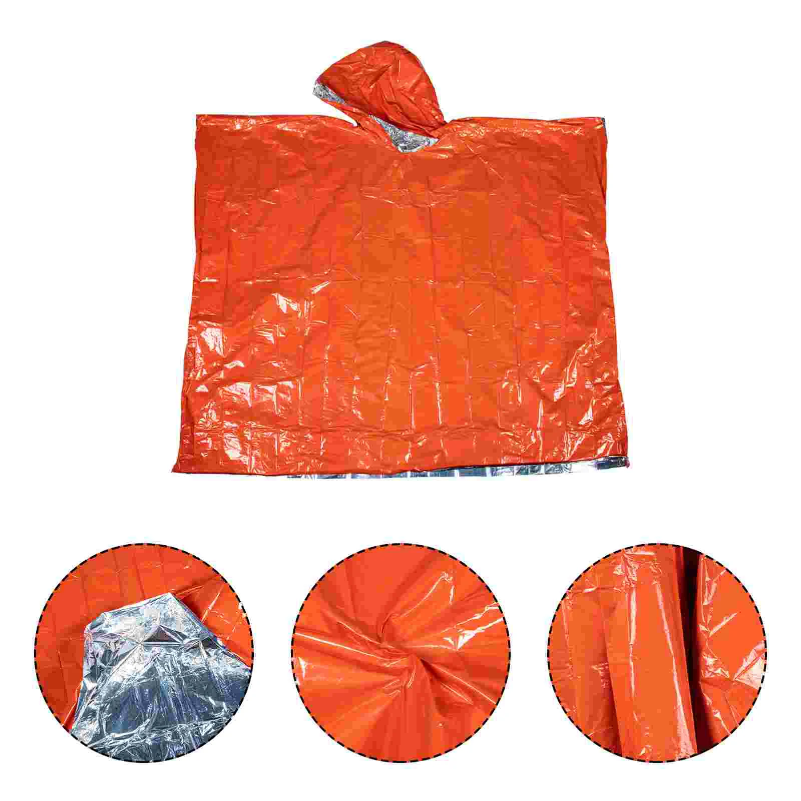 Rain Poncho Raincoat Waterproof Hooded Emergency Thermal Reusable Suit Reflective Jacket Cycling Outdoor Blanket Survival
Rain Poncho Raincoat Waterproof Hooded Emergency Thermal Reusable Suit Reflective Jacket Cycling Outdoor Blanket Survival