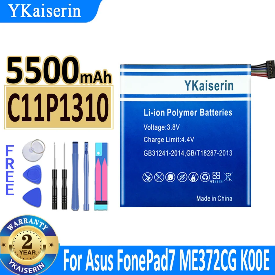 5500mAh YKaiserin Battery C11P1310 For Asus FonePad 7 FonePad7 ME372CG K00E ME372 New Bateria + Track NO
5500mAh YKaiserin Battery C11P1310 For Asus FonePad 7 FonePad7 ME372CG K00E ME372 New Bateria + Track NO