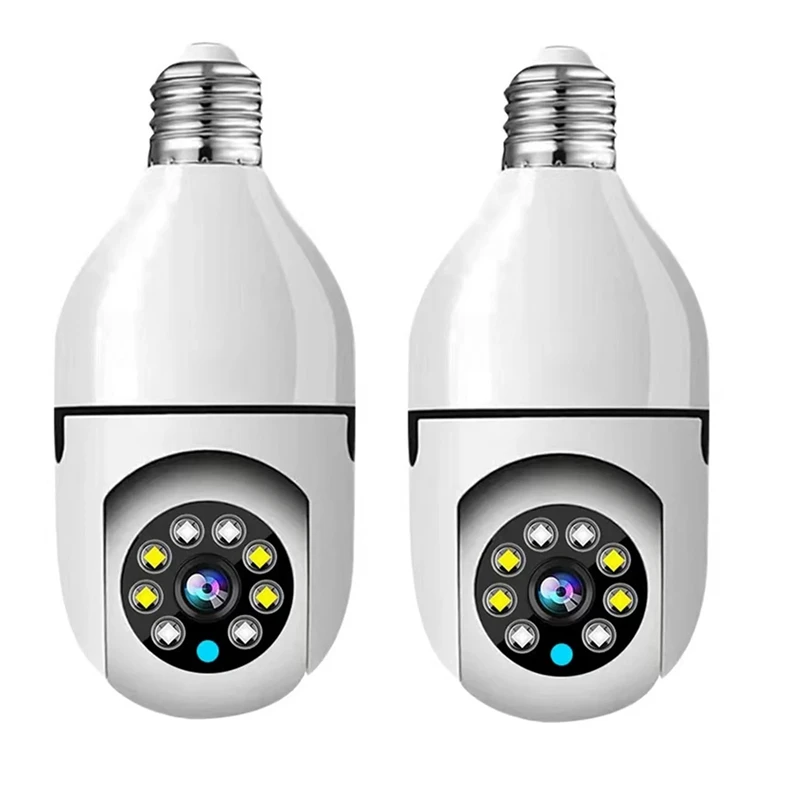 2X 1080P Wireless Bulb Monitoring Camera 2Mp Wireless Intelligent E27 Bulb Camera
2X 1080P Wireless Bulb Monitoring Camera 2Mp Wireless Intelligent E27 Bulb Camera