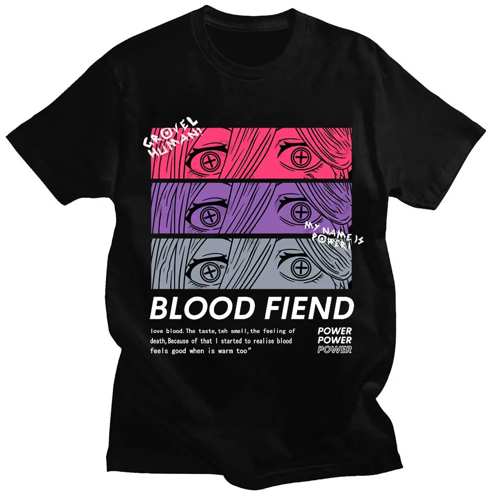 Anime Chainsaw Man Power Blood Fiend Graphic T Shirts Oversized Short Sleeve Men Women T-shirt Harajuku Streetwear Tees Tops
Anime Chainsaw Man Power Blood Fiend Graphic T Shirts Oversized Short Sleeve Men Women T-shirt Harajuku Streetwear Tees Tops