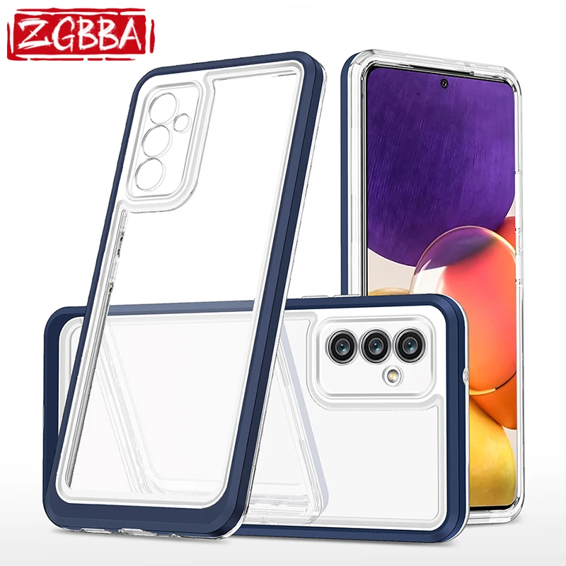 

Shockproof Clear Phone Case For Samsung A72 A52 A32 A22 A42 A12 A82 Back Cover For Galaxy A73 A53 A43 A33 A23 A13 A71 A11 A02 5G