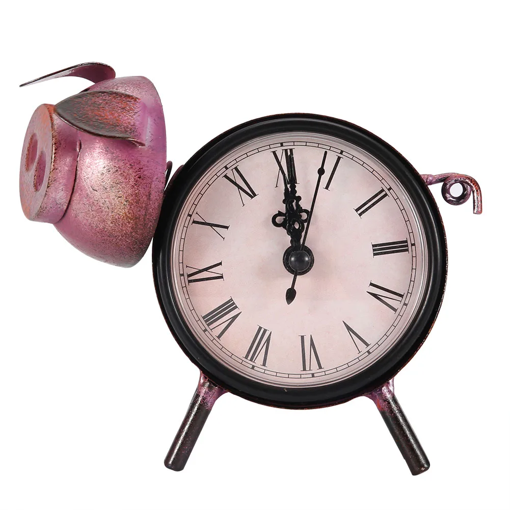 Desktop Desk Clock Handmade Retro Decorative Frame Clock Metal Pig Statue Clock handmade handmade
Desktop Desk Clock Handmade Retro Decorative Frame Clock Metal Pig Statue Clock handmade handmade