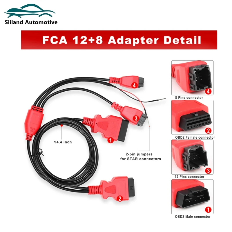 Универсальный кабель для программируемого кабеля Chrysler 12 + 8
Универсальный кабель для программируемого кабеля Chrysler 12 + 8