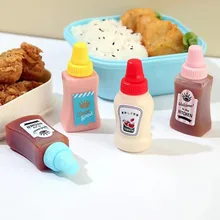 Mini Ketchup Bottle Condiment Honey Mustard Squeeze Bottle Portable Sauce Container Suitable for Bento Box Restaurant Picnic