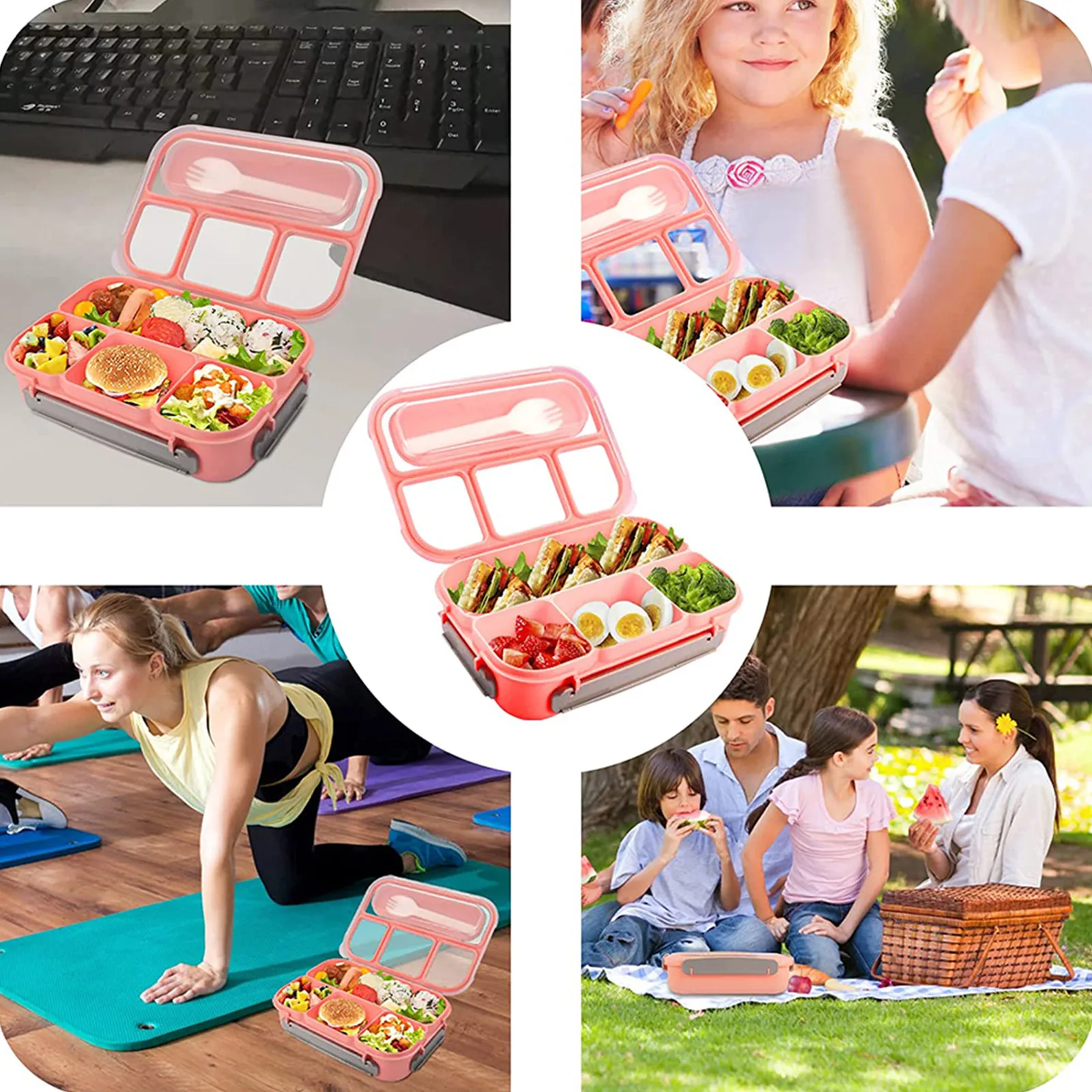 Tableware Lunch Box Home Outdoor Have 4 Compartments Keep Food Clean Leak-Proof Design Odor Free 8.9*6.3*2.55inch Brand New
Tableware Lunch Box Home Outdoor Have 4 Compartments Keep Food Clean Leak-Proof Design Odor Free 8.9*6.3*2.55inch Brand New