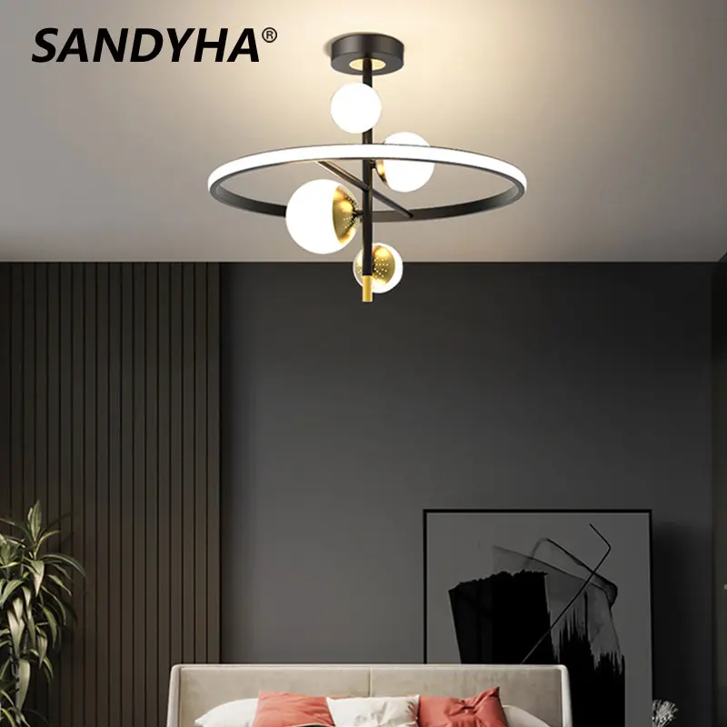 Newest LED Ring Chandelier For Living Room Bedroom Dining Room Kitchen Chandelier Modern Glass Ball Design Hanging Light
Newest LED Ring Chandelier For Living Room Bedroom Dining Room Kitchen Chandelier Modern Glass Ball Design Hanging Light