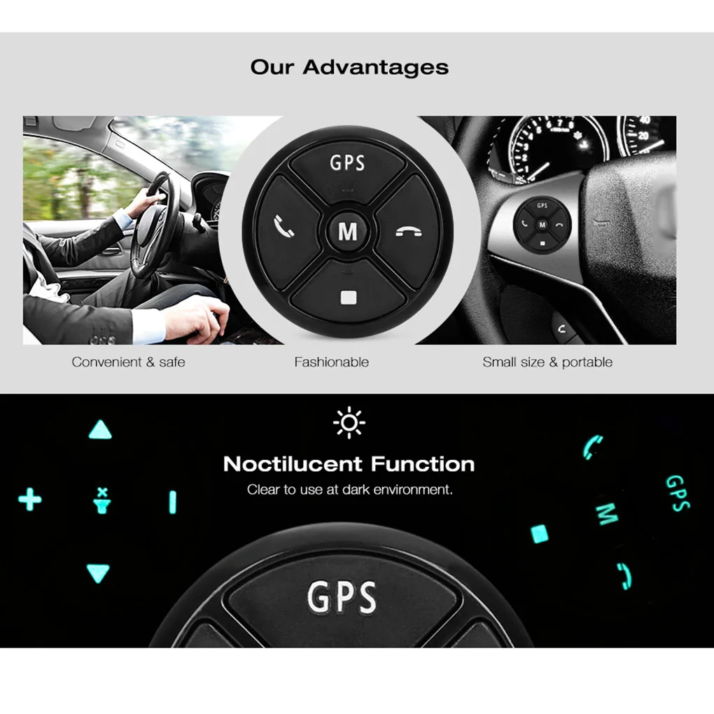 2 Din Car Universal Steering Wheel Control Wireless DVD GPS Navigation Music Button Portable Remote Control Button
2 Din Car Universal Steering Wheel Control Wireless DVD GPS Navigation Music Button Portable Remote Control Button