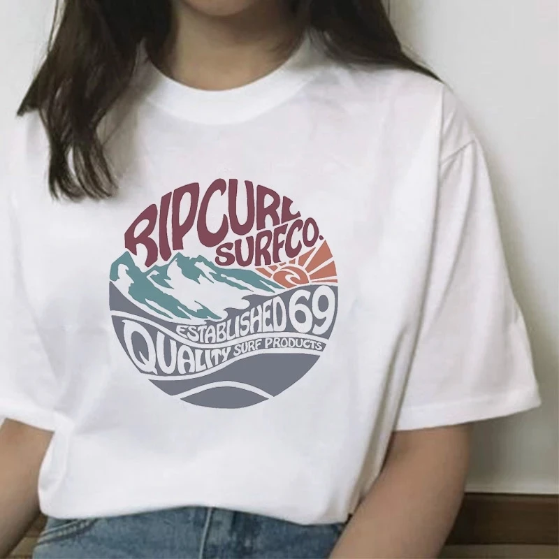Summer Beach Style Cotton Short Sleeve T Shirt Surf Vintage Women Graphic Tops Grunge Aesthetic Fashion Egirl Tees
Summer Beach Style Cotton Short Sleeve T Shirt Surf Vintage Women Graphic Tops Grunge Aesthetic Fashion Egirl Tees