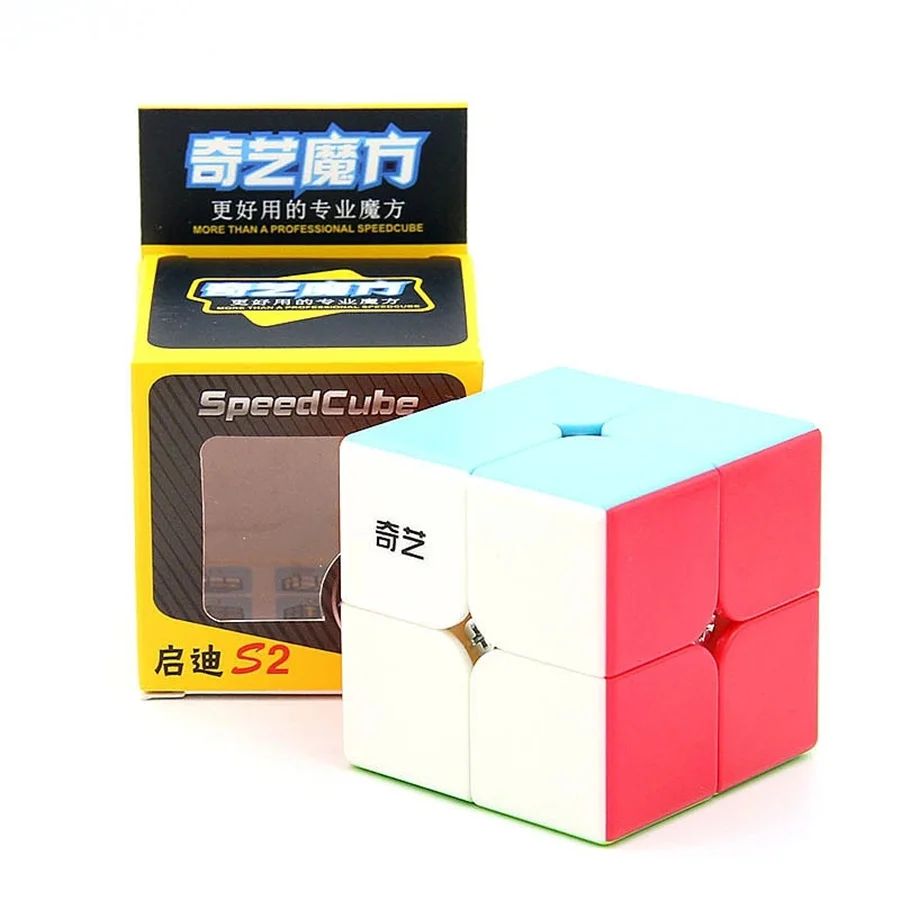 

QiYi QiDi S2 2x2 Magic Speed Cube Professional Stickerless Puzzle Children's Gifts Qiyi QiDi W Magic Cube Educational Toys
