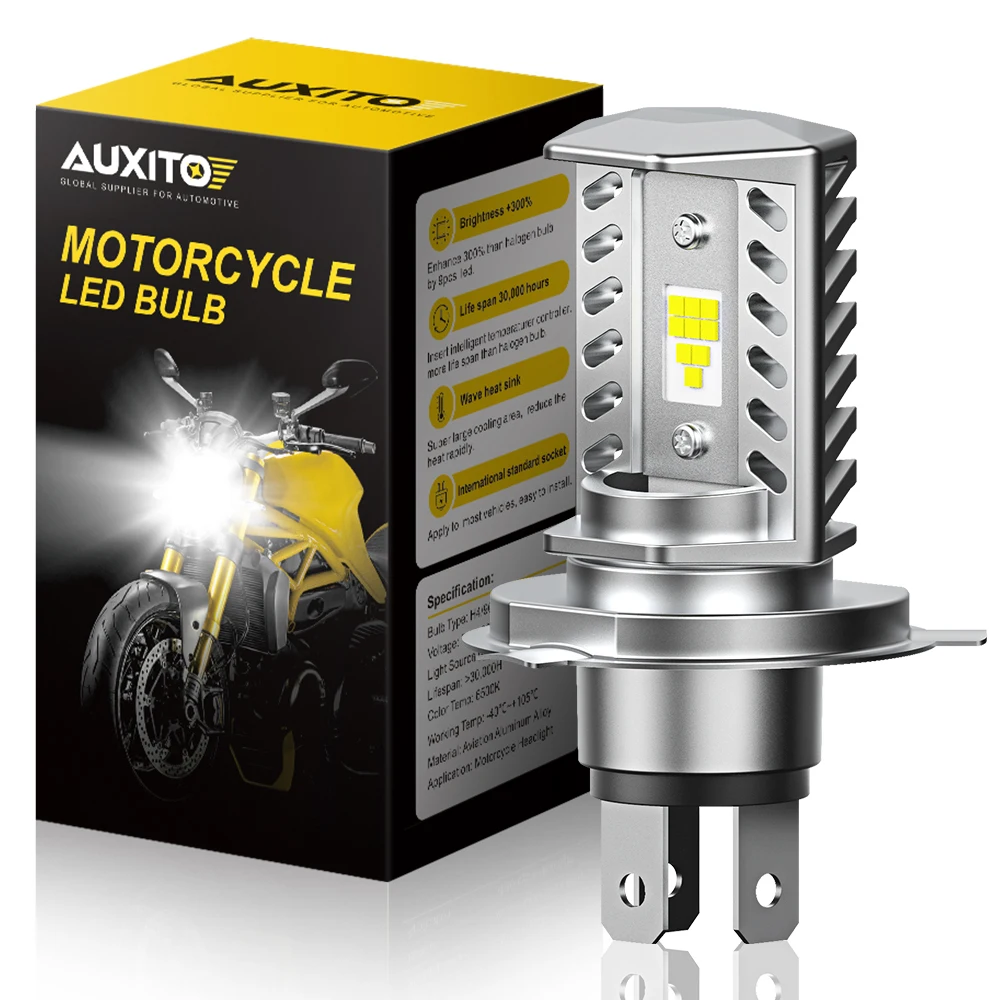 AUXITO 16000LM 9003 H4 Led Motorcycle Headlight 12V Super Bright 6500K White H4 Led Moto Bulbs Head Lamp Motorbike Accessories
AUXITO 16000LM 9003 H4 Led Motorcycle Headlight 12V Super Bright 6500K White H4 Led Moto Bulbs Head Lamp Motorbike Accessories
