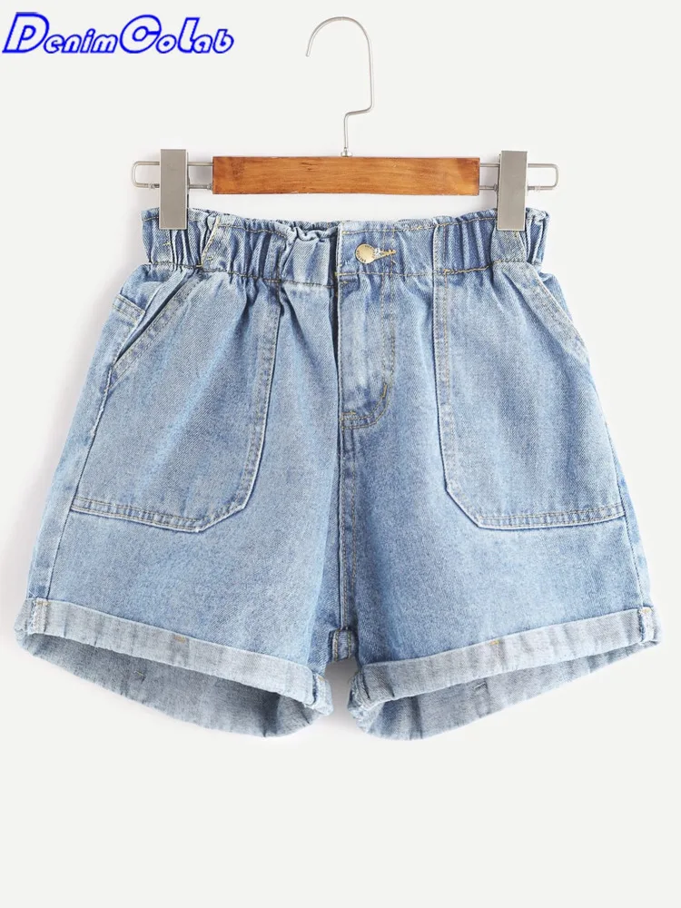 Denimcolab 2022 Summer Elastic High Waist Denim Shorts Woman Fashion Roll Up Hem Mini Shorts Ladies Casual Loose Straight Jeans
Denimcolab 2022 Summer Elastic High Waist Denim Shorts Woman Fashion Roll Up Hem Mini Shorts Ladies Casual Loose Straight Jeans