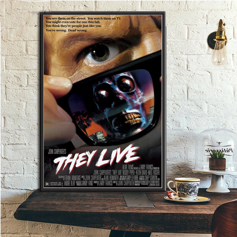They Live Horror Movie Film John Carpenter posters and prints Pictures On The Wall Vintage Poster Decorative Home Decor
They Live Horror Movie Film John Carpenter posters and prints Pictures On The Wall Vintage Poster Decorative Home Decor