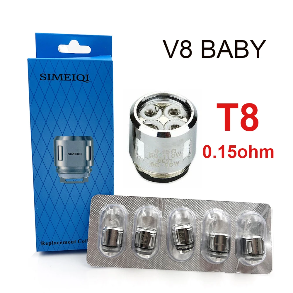 RunVape 5pcs/box V8 BABY Coils Head for Stick V8 Baby T8 V12 Baby Prince Tank Atomizer
RunVape 5pcs/box V8 BABY Coils Head for Stick V8 Baby T8 V12 Baby Prince Tank Atomizer