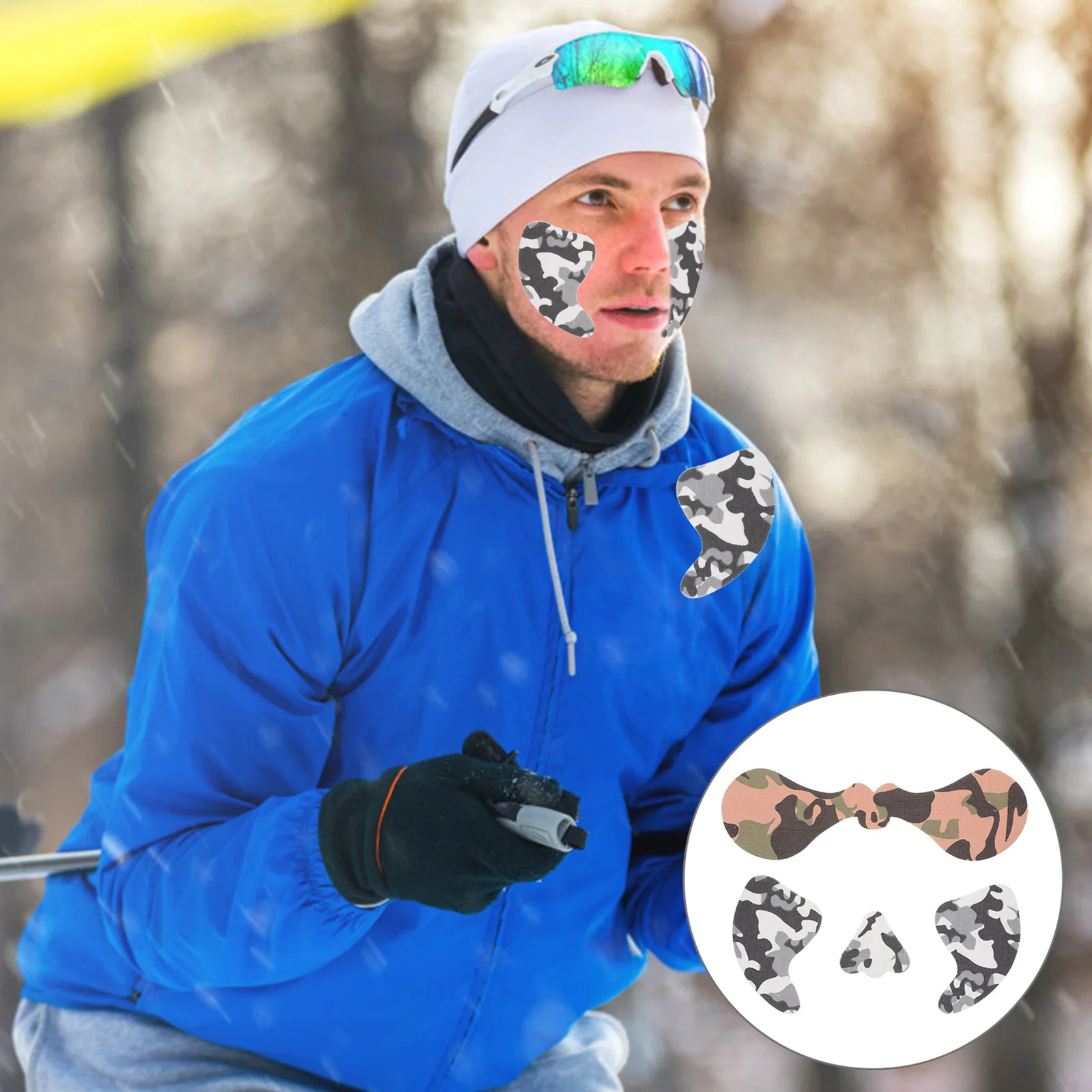2 Sets Snow Sports Face Sticker Windproof Protective Sticker Skiing Face Sticker
2 Sets Snow Sports Face Sticker Windproof Protective Sticker Skiing Face Sticker