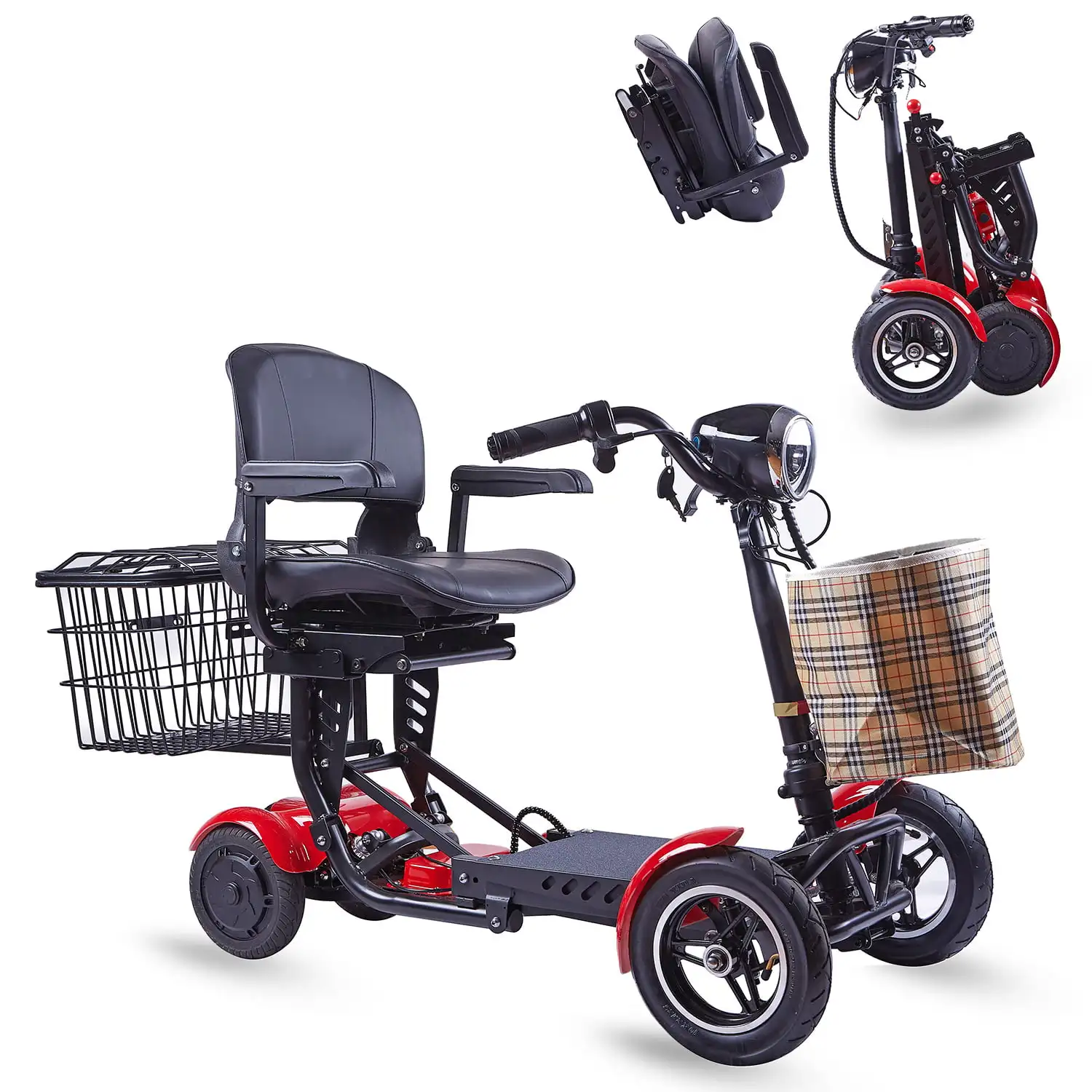 Mobility Scooters For Seniors - Powered Motorized Lightweight Transformer 4 wheel Scooter w/ Adjustable Seat For Adults - All T
Mobility Scooters For Seniors - Powered Motorized Lightweight Transformer 4 wheel Scooter w/ Adjustable Seat For Adults - All T