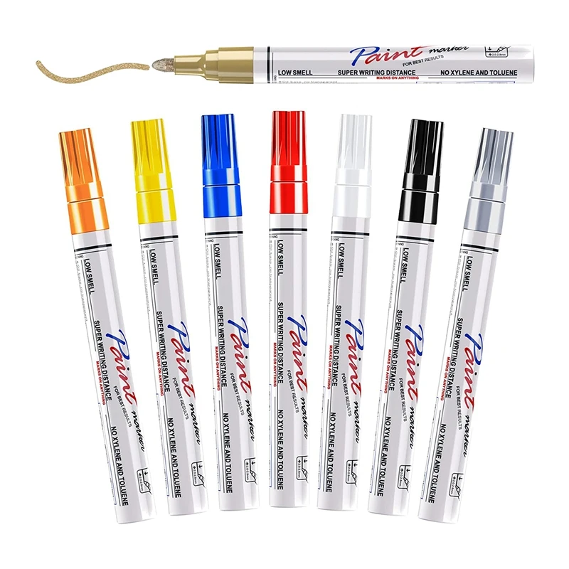 Paint Marker Pens For Metal, Fabric, Canvas, Wood, Rock Painting, Glass, Mugs, Plastic - Set Of 8 Oil Based Paint Marker
Paint Marker Pens For Metal, Fabric, Canvas, Wood, Rock Painting, Glass, Mugs, Plastic - Set Of 8 Oil Based Paint Marker