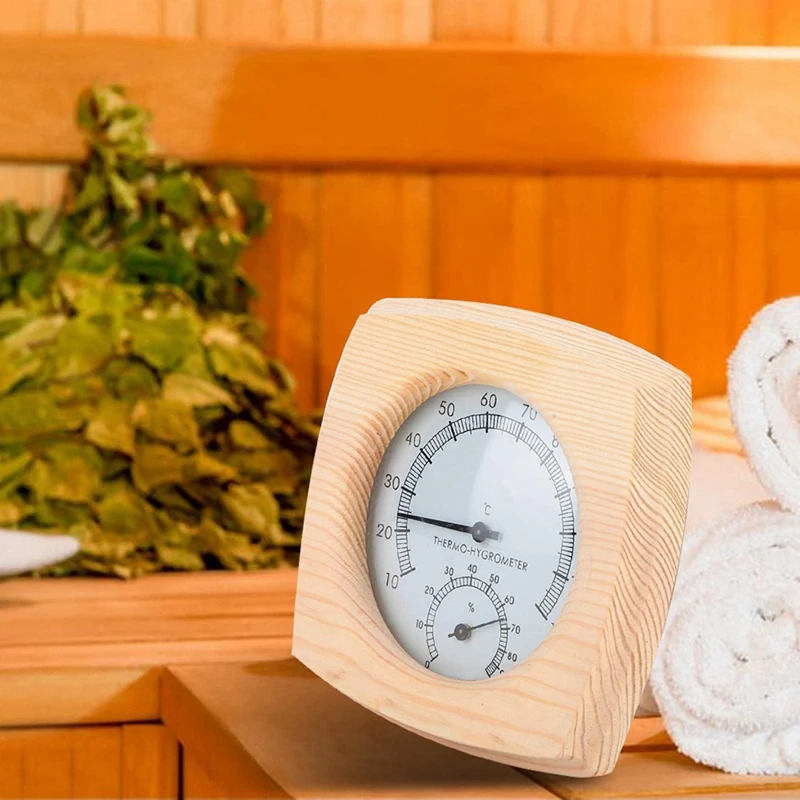 Sauna Thermometer Wood With Metal Dial And Hydrometer Thermometer Sauna Accessory
Sauna Thermometer Wood With Metal Dial And Hydrometer Thermometer Sauna Accessory