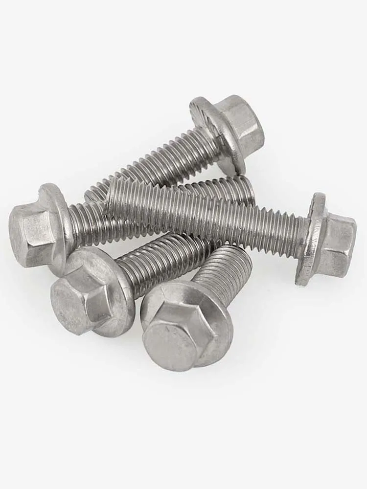10pc GB5787 Hexagon Bolt Flanged M5 M6 Outer Hexagon Flange Screw Bolts 304 Stainless Steel L=12-40mm 16MM Non-slip Small Head
10pc GB5787 Hexagon Bolt Flanged M5 M6 Outer Hexagon Flange Screw Bolts 304 Stainless Steel L=12-40mm 16MM Non-slip Small Head