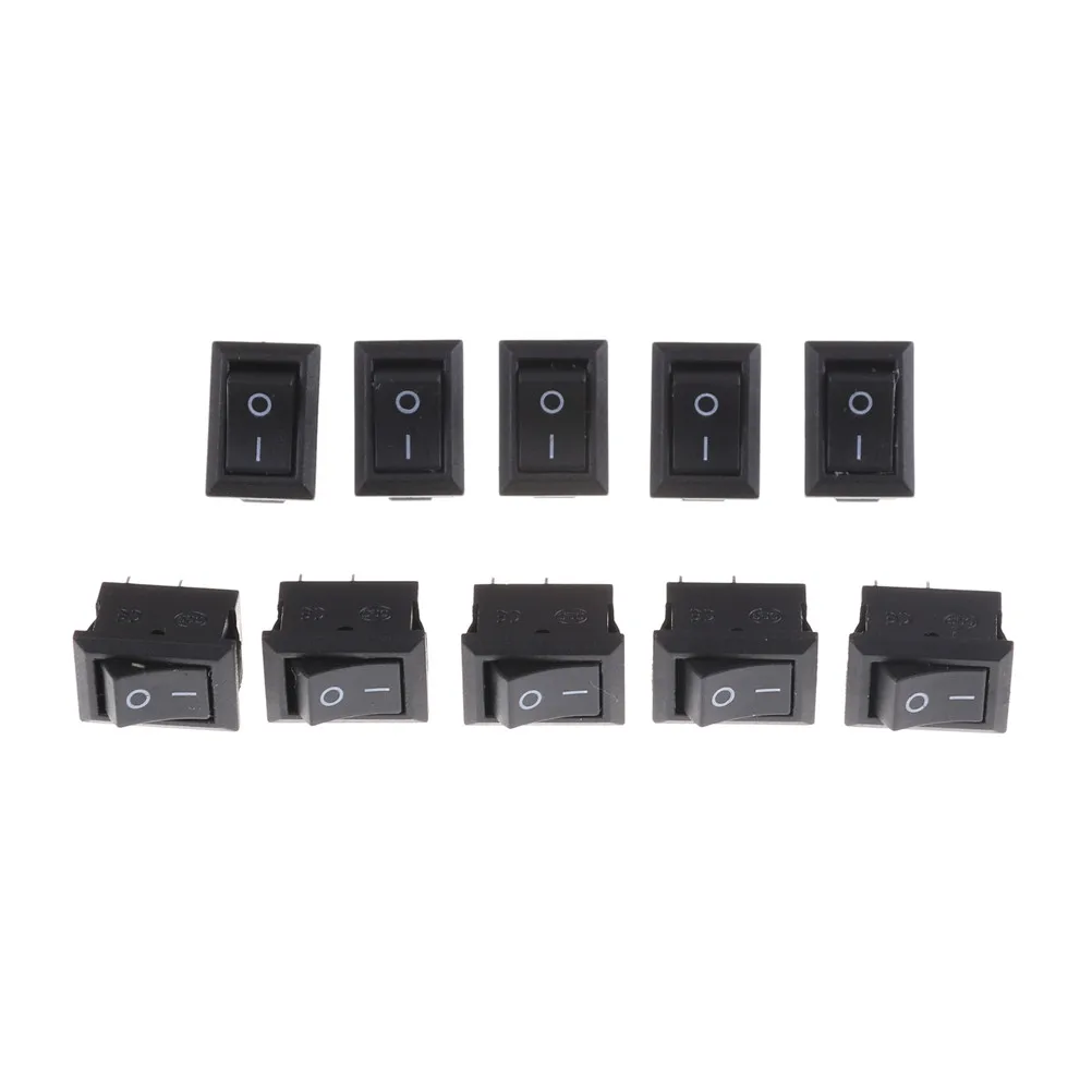 10pcs/lot 3A AC 250V Rocker Switches 2 Pin 10x15mm SPST ON/OFF Soldering Terminal Boat Rocker Push Button Switch Switches
10pcs/lot 3A AC 250V Rocker Switches 2 Pin 10x15mm SPST ON/OFF Soldering Terminal Boat Rocker Push Button Switch Switches