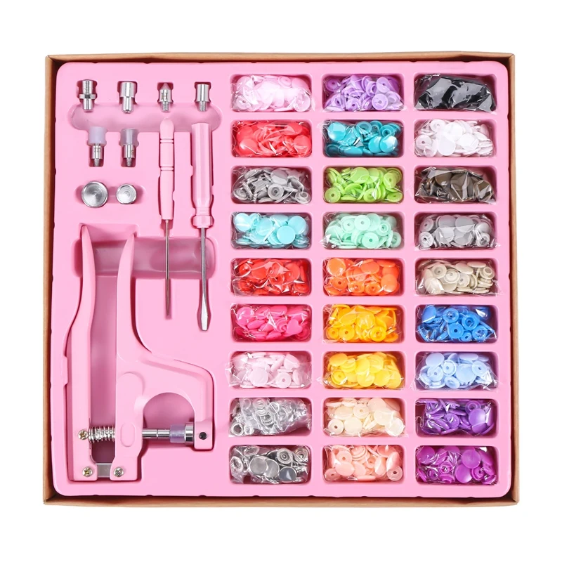 Snaps Fasteners Kit, Snap Buttons T5 With Installment Tool Kit Colorful Plastic Snaps For Sewing Clothing Crafting
Snaps Fasteners Kit, Snap Buttons T5 With Installment Tool Kit Colorful Plastic Snaps For Sewing Clothing Crafting