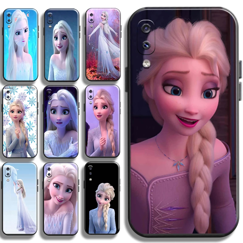 

Cute Pretty Frozen Elsa Anna For Samsung Galaxy A20 A20S Phone Case Carcasa Funda Shockproof Soft Liquid Silicon Coque Black