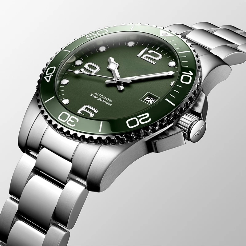 High-Top Mens Green Ceramic Bezel Sport Wristwatch Concas diving Style Mechanical Automatic watch Stainless Steel Sapphire
High-Top Mens Green Ceramic Bezel Sport Wristwatch Concas diving Style Mechanical Automatic watch Stainless Steel Sapphire
