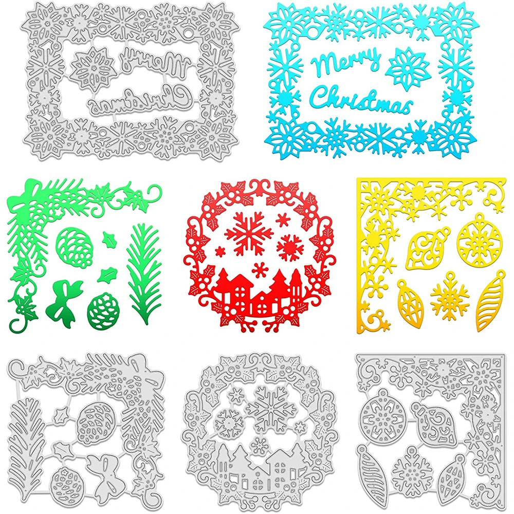 4 шт. рождественские тематические металлические Вырубные штампы рамка Угловые шаблоны формы для «сделай сам» Скрапбукинг изготовление поз... 
4 шт. рождественские тематические металлические Вырубные штампы рамка Угловые шаблоны формы для «сделай сам» Скрапбукинг изготовление поз...