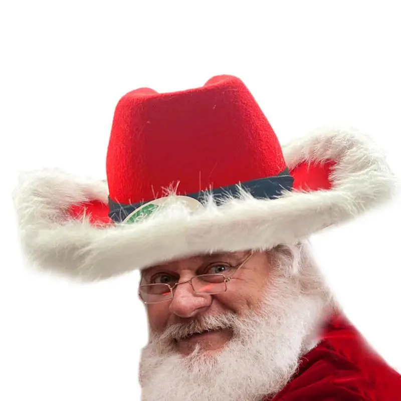 Christmas Cowgirl Hat Light Up LED Red Cowboy Hats With Coin Batteries Santa Claus Christmas Cosplay Hats For Parties Weddings
Christmas Cowgirl Hat Light Up LED Red Cowboy Hats With Coin Batteries Santa Claus Christmas Cosplay Hats For Parties Weddings