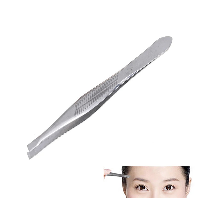 

Professional Eyebrow Tweezer Beauty Slanted Puller Excellent Closure Stainless Eyebrow Face Nose Hair Clip Remover Makeup Tool