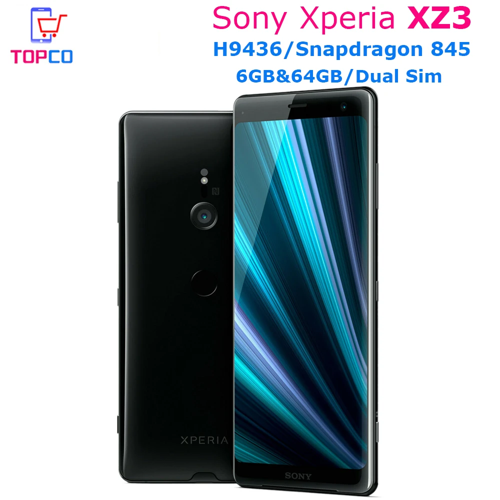 Sony Xperia XZ3 Dual H9436 Новинка Android мобильный телефон 4G LTE 6 0 "Восьмиядерный ГБ ОЗУ 64 Гб