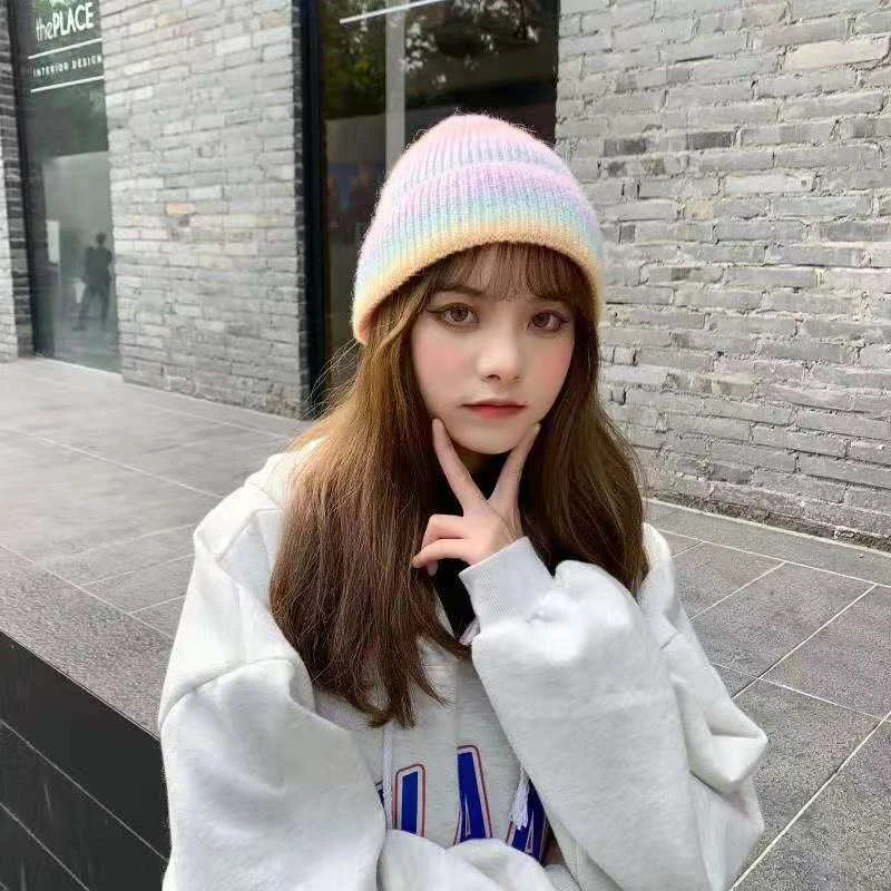 Gradient Knit Cap Breathable Windproof Warm Cap Winter Beanies Hats for Women Men Knitted Warm Hat for Adult Unisex Hat
Gradient Knit Cap Breathable Windproof Warm Cap Winter Beanies Hats for Women Men Knitted Warm Hat for Adult Unisex Hat