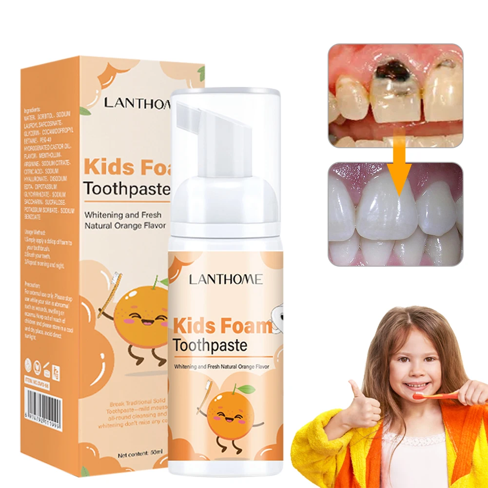 50ml Kids Whitening Foam Mousse Toothpaste Stains Removal Teeth Mouth Cleaning Toothpaste Whitening Mousse Teeth Dental Care
50ml Kids Whitening Foam Mousse Toothpaste Stains Removal Teeth Mouth Cleaning Toothpaste Whitening Mousse Teeth Dental Care