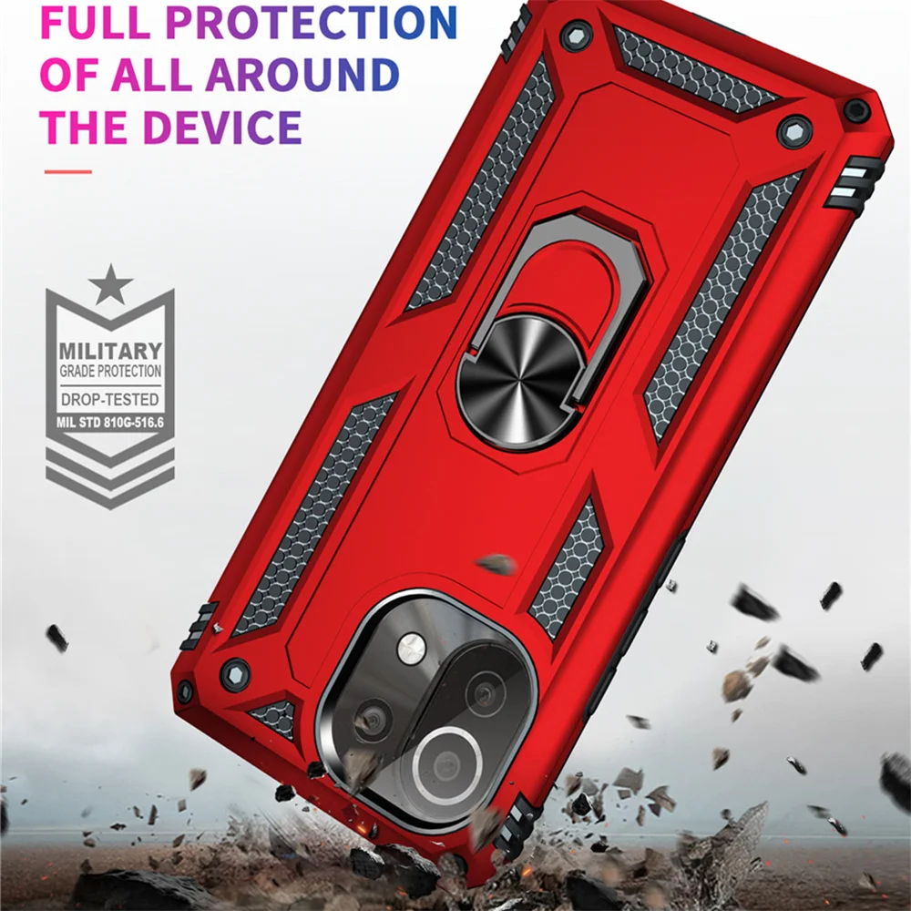 For Xiaomi Mi 11 Lite 5G NE Armor Case for Xiaomi 11T Pro 5G Mi 10T Pro Ring Stand Back Cover for Xiaomi Mi 11 Lite 5G NE 11i 5G
For Xiaomi Mi 11 Lite 5G NE Armor Case for Xiaomi 11T Pro 5G Mi 10T Pro Ring Stand Back Cover for Xiaomi Mi 11 Lite 5G NE 11i 5G