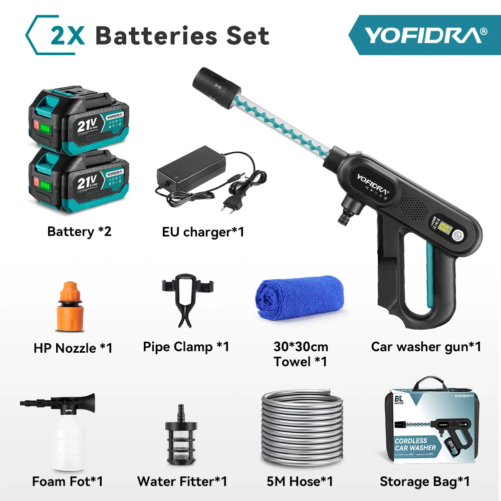YOFIDRA 220 бар бесщеточная автомойка 3 передачи беспроводная очистка сада ирригационные электроинструменты для Makita 18-21 В аккумуляторный штифт
YOFIDRA 220 бар бесщеточная автомойка 3 передачи беспроводная очистка сада ирригационные электроинструменты для Makita 18-21 В аккумуляторный штифт