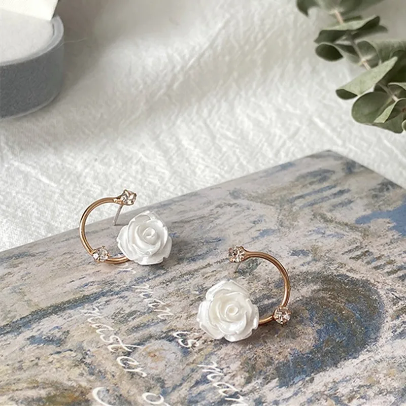 2022 New Arrival French Retro Light White Crystal Flower Stud Earrings For Women Fashion Sweet Jewelry Party Accessories
2022 New Arrival French Retro Light White Crystal Flower Stud Earrings For Women Fashion Sweet Jewelry Party Accessories