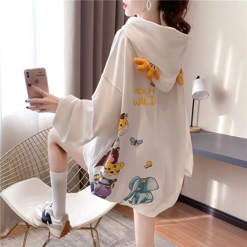 Ladies sweater hoodie mid-length student Korean version loose 2022 spring and autumn new coat tide ins top
Ladies sweater hoodie mid-length student Korean version loose 2022 spring and autumn new coat tide ins top