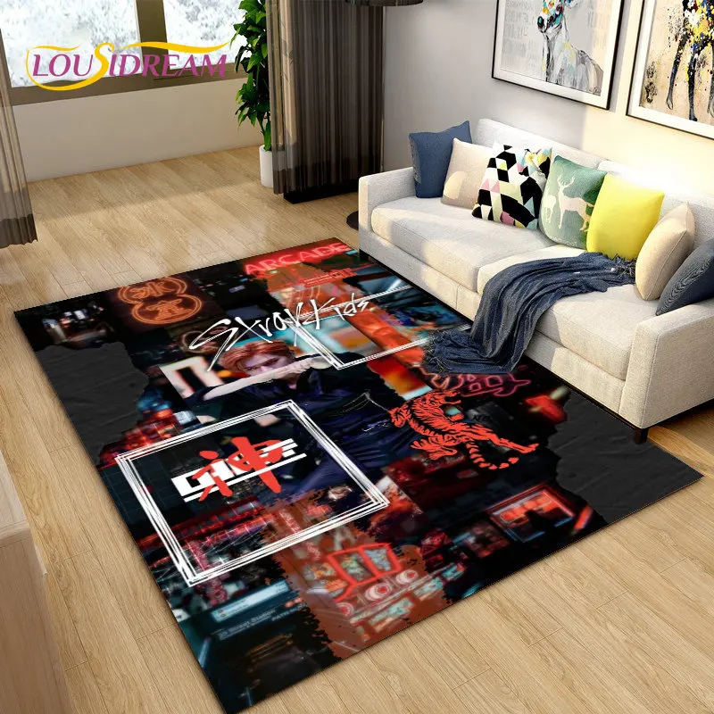 Kpop Singer Stray Kids Area Rug Large,Carpet Rug for Living Room Bedroom Sofa Doormat Decoration, Kids Play Non-slip Floor Mat
Kpop Singer Stray Kids Area Rug Large,Carpet Rug for Living Room Bedroom Sofa Doormat Decoration, Kids Play Non-slip Floor Mat