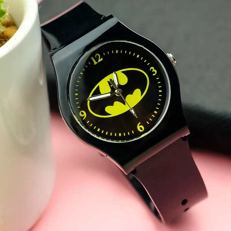 

Bat Silicone Watch Band Glow Pointer Children's Watch Quartz Movement with Various Colors Available as Gift for Children