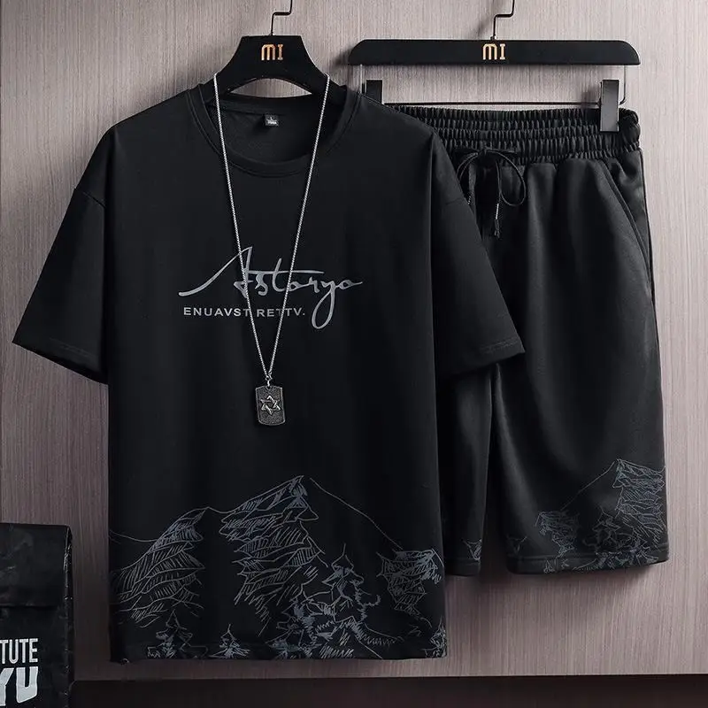 2023new Summer Men high-quality leisure fashion suit male teen boys casual loose trend short sleeve shorts sports two piece suit
2023new Summer Men high-quality leisure fashion suit male teen boys casual loose trend short sleeve shorts sports two piece suit