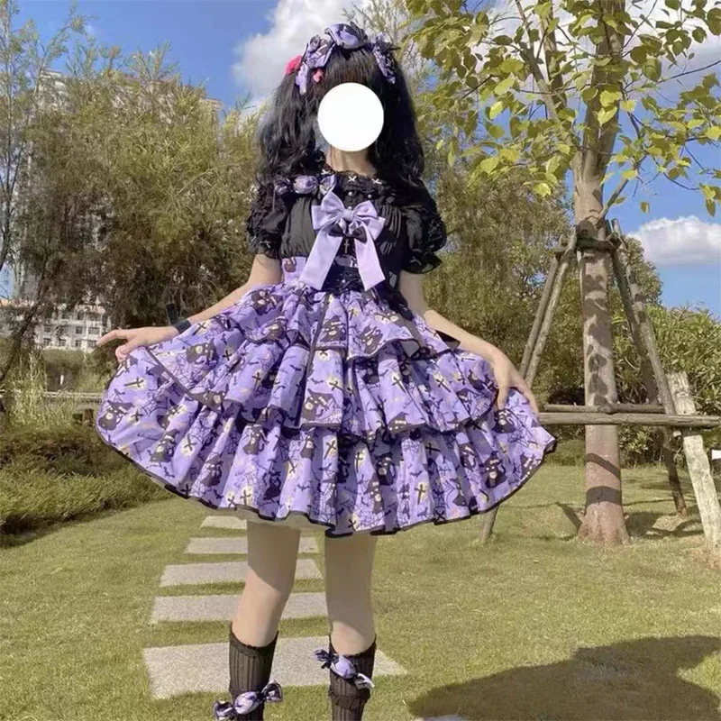 Pink Black Purple Victorian Sweet Kawaii Yellow Lolita Cat Elena Three-stage Jsk Sleeveless Bow Princess Tea Party Dresses
Pink Black Purple Victorian Sweet Kawaii Yellow Lolita Cat Elena Three-stage Jsk Sleeveless Bow Princess Tea Party Dresses